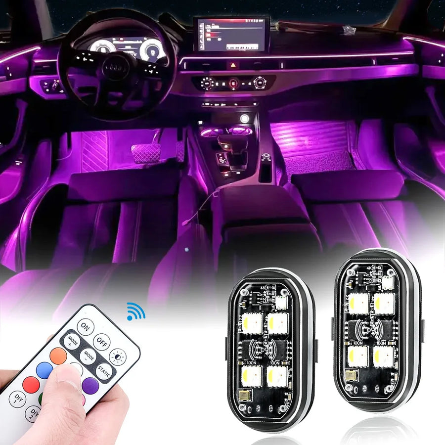 Kit LED Estroboscópico Automotivo Sem Fio