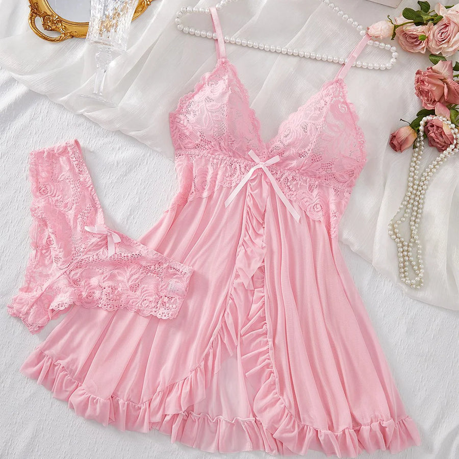 Vestido Lingerie Feminino Sexy