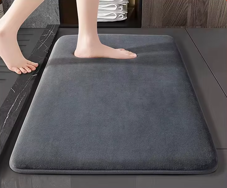 Tapete de Banheiro Ultra Absorvente Antiderrapante