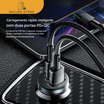 Carregador de Celular para Carro USB-C 30W