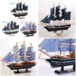 Navio à Vela Decorativo Estilo Mediterrâneo