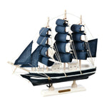 Navio à Vela Decorativo Estilo Mediterrâneo