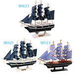 Navio à Vela Decorativo Estilo Mediterrâneo