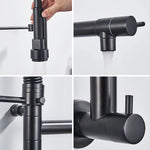 Torneira de Cozinha Industrial de Parede – Edição Premium Black & Gold