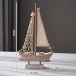 Barco à Vela Decorativo em Madeira