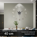 Relógio de Parede 3D Minimalista (Adesivo)