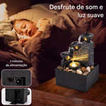 Mini Cachoeira de Mesa Iluminada