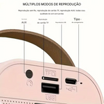 Caixa de Karaokê K12 com 1–2 Microfones Sem Fio