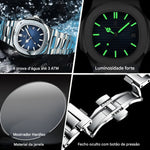 Relógio Masculino Quartz Quadrado