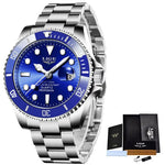 Relógio Masculino LIGE Luxo Quartz 30ATM
