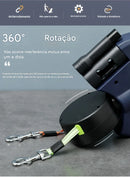 Coleira Dupla para Cachorros com Rotação 360°