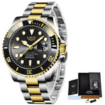Relógio Masculino LIGE Luxo Quartz 30ATM