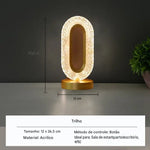 Abajur de Cristal Inteligente Moon LED