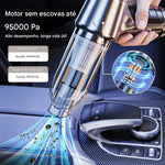 Mini Aspirador Portátil Sem Fio 4 em 1 – Super Sucção para Carro e Casa