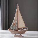 Barco à Vela Decorativo em Madeira