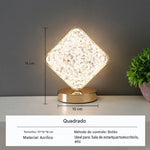 Abajur de Cristal Inteligente Moon LED
