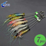 Isca Camarão Artificial Kit 3 ou 7 Peças