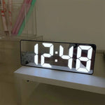 Relógio Despertador Digital Espelhado com LED