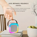 Caixa de Karaokê K12 com 1–2 Microfones Sem Fio