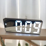 Relógio Despertador Digital Espelhado com LED