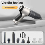 Mini Aspirador Portátil Sem Fio 4 em 1 – Super Sucção para Carro e Casa