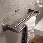 Porta-Toalha Alumínio Premium (Sem Furos)