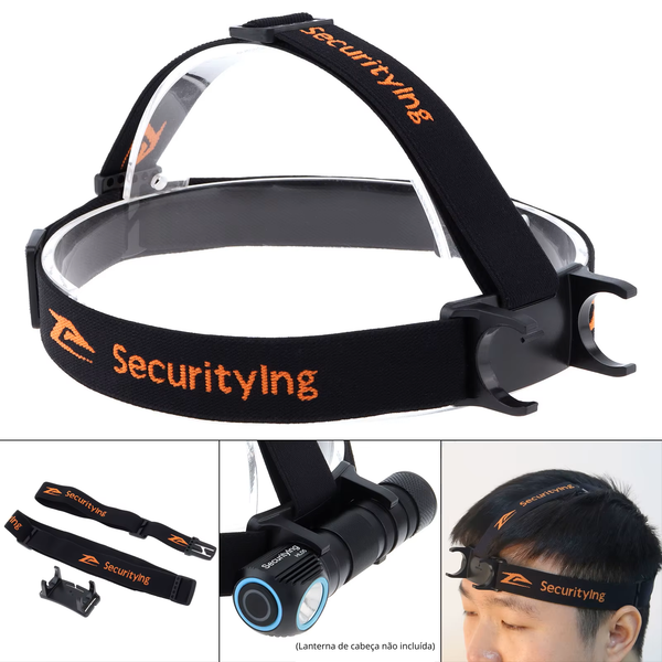 Suporte Elástico de Cabeça para Lanterna