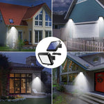 Luminária Solar Externa LED 56 LEDs com Sensor de Movimento