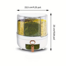 Pote Multiuso Giratório 6 Divisões