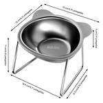 Comedouro Inclinado Inox para Pets